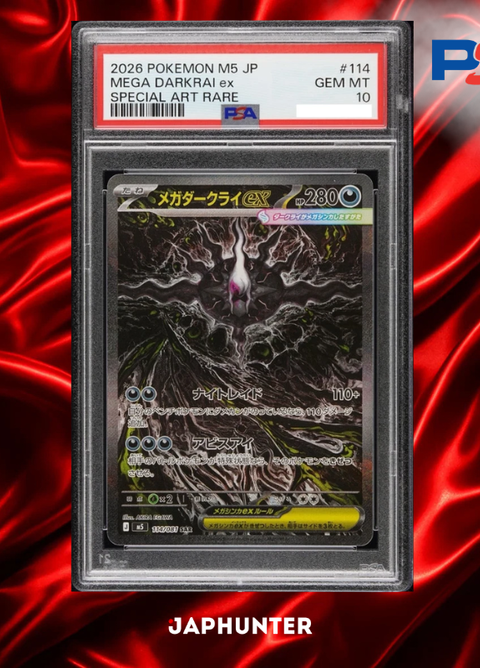 Pokémon Japanese Mega Darkrai ex #114 - Special Art Rare - M5 - PSA 10 GEM MT