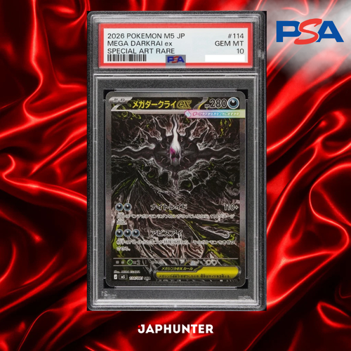 Pokémon Japanese Mega Darkrai ex #114 - Special Art Rare - M5 - PSA 10 GEM MT