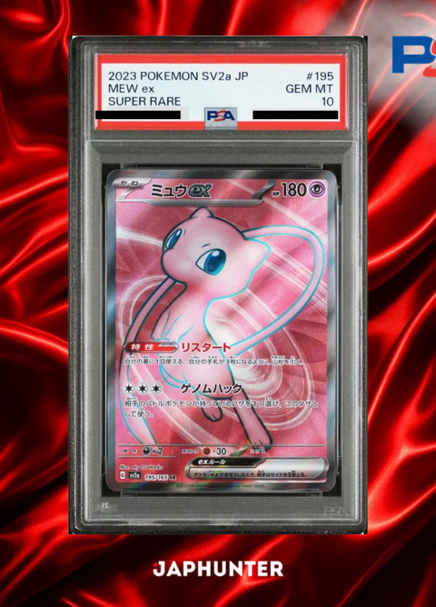 PSA 10 Mew ex SR #195/165 – Pokémon Card 151 Japanese SV2a
