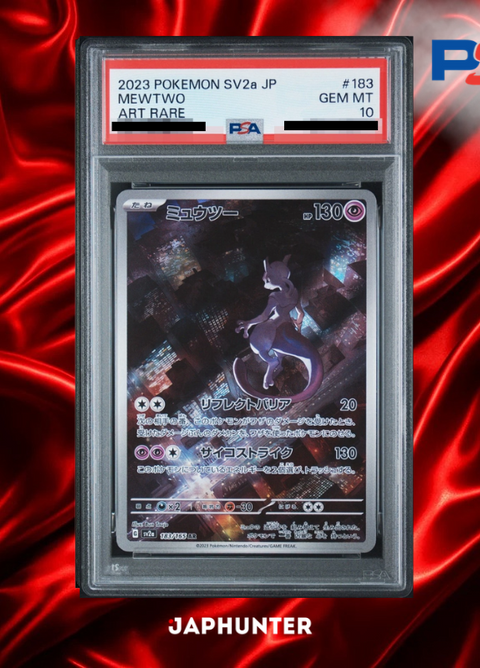 PSA 10 Mewtwo AR #183/165 – Pokémon Card 151 Japanese SV2a