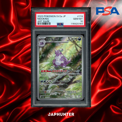 PSA 10 Nidoking AR #174/165 – Pokémon Card 151 Japanese SV2a