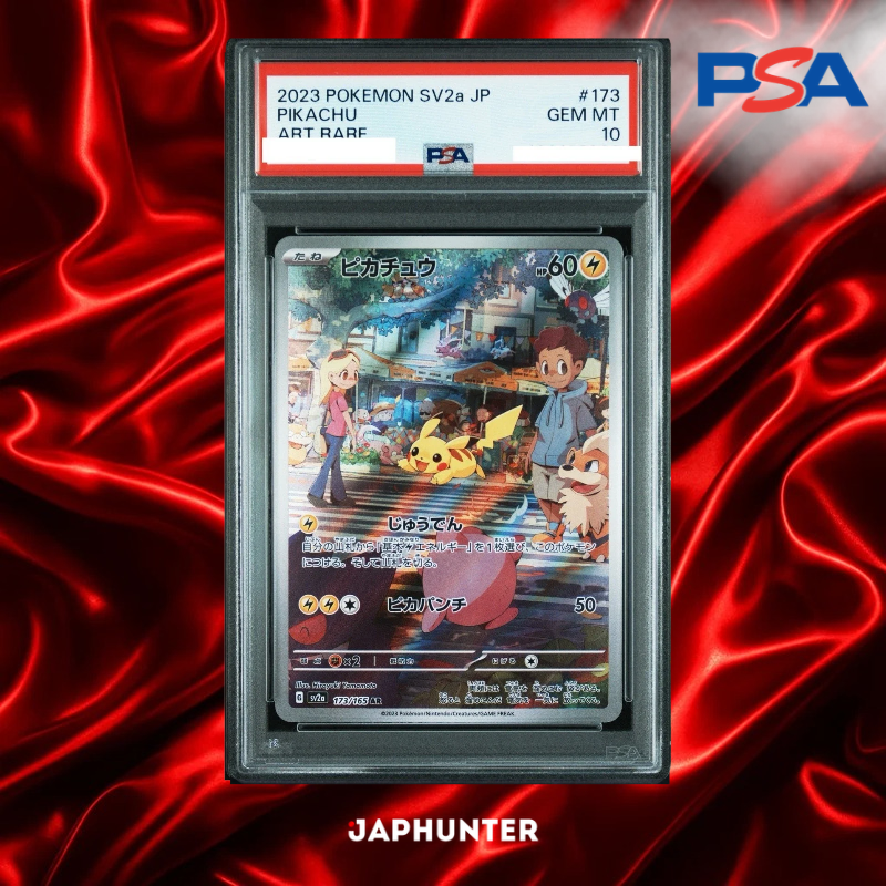PSA 10 Pikachu AR #173/165 – Pokémon Card 151 Japanisch SV2a