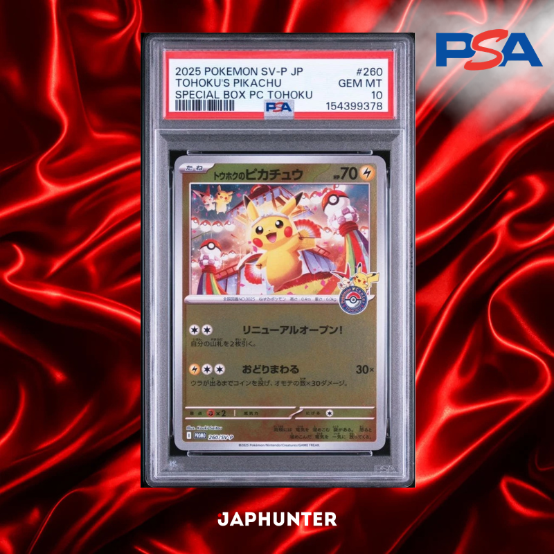 PSA 10 Tohoku's Pikachu #260/SV-P – Pokémon Center Tohoku Japanische Promo