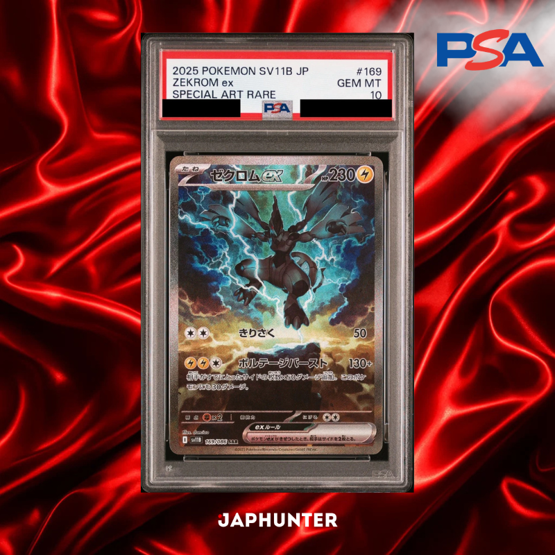 PSA 10 Zekrom ex SAR #169/086 – Black Bolt Japanese SV11B