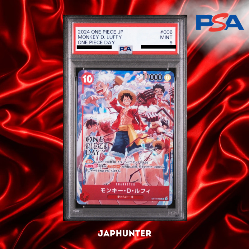 PSA 9 Monkey D. Luffy SR ST10-006 – ONE PIECE DAY '24 Japanische Promo