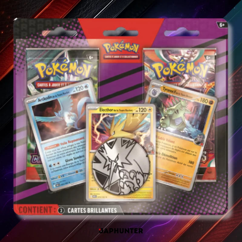 Pack Promo Électhor, Artikodin &amp; Tyranocif Team Rocket | Édition Française