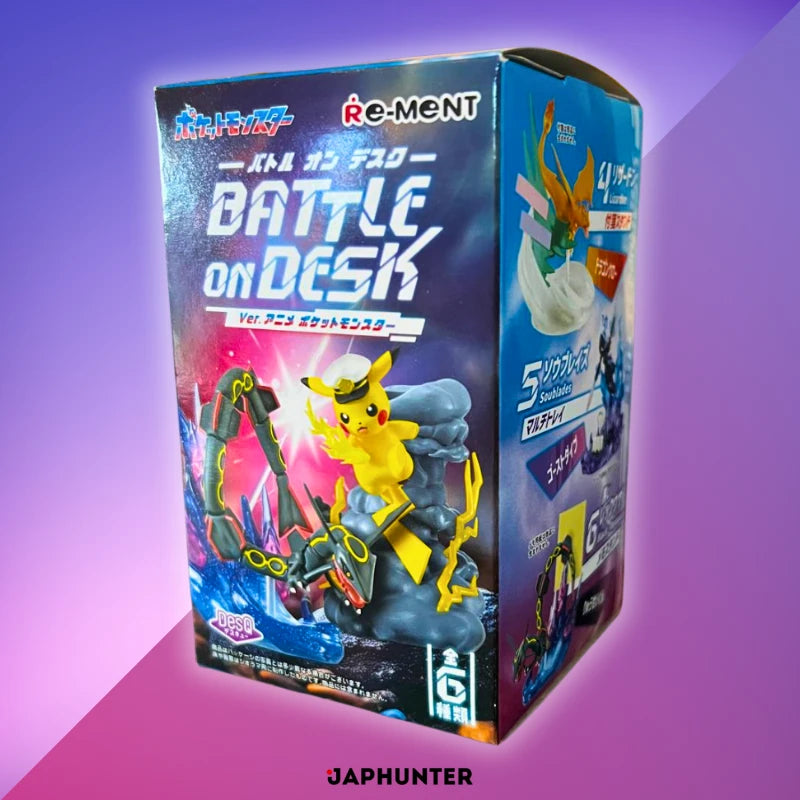 Pokémon Re-Ment Battle On Desk Ver. Anime – Offizielle Desktopfiguren (1 zufällig)