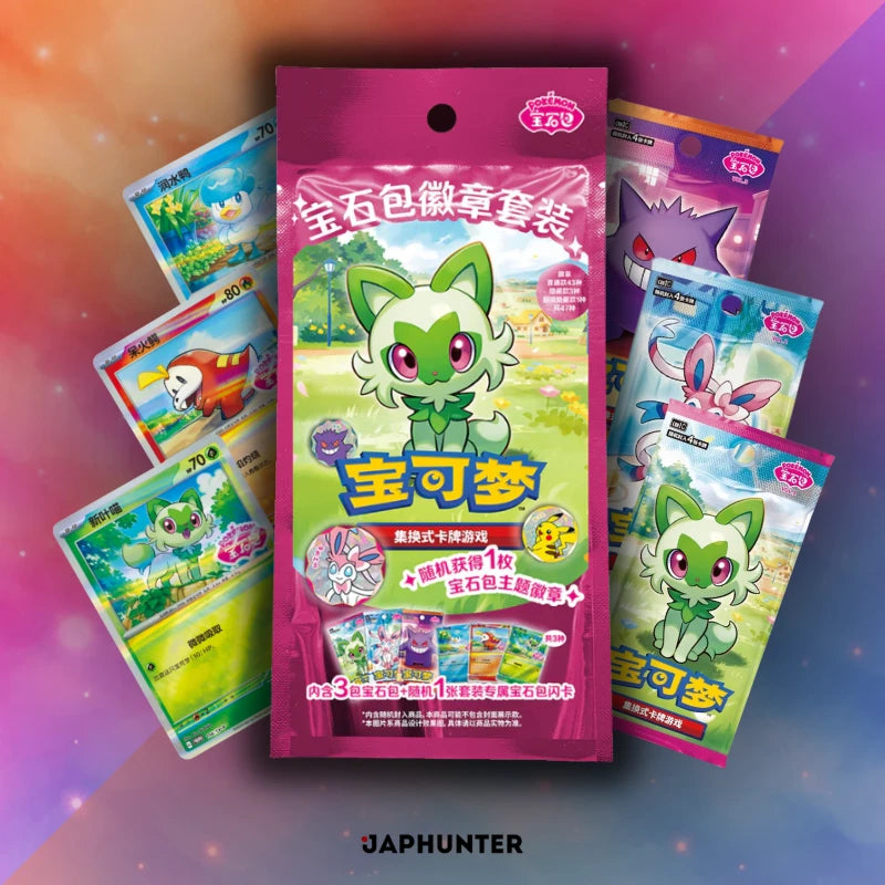 Pokémon Coffret de badges Gem Pack (Édition chinoise simplifiée)