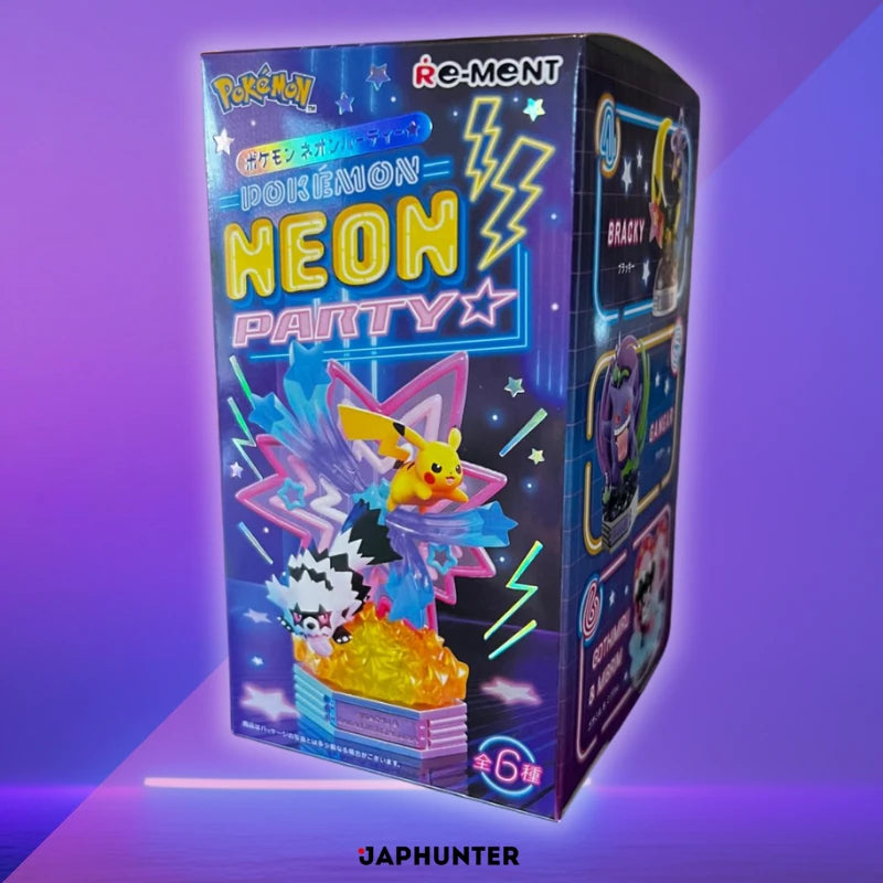  Pokémon Neon Party Figure Collection – Re-Ment Japan Exclusive (Blind Box) 