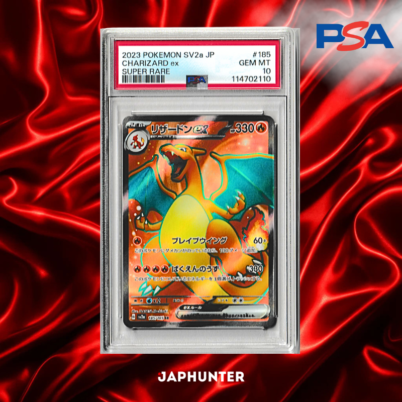 Pokémon PSA 10 Charizard ex Super Rare – SV2a Japanese (2023)