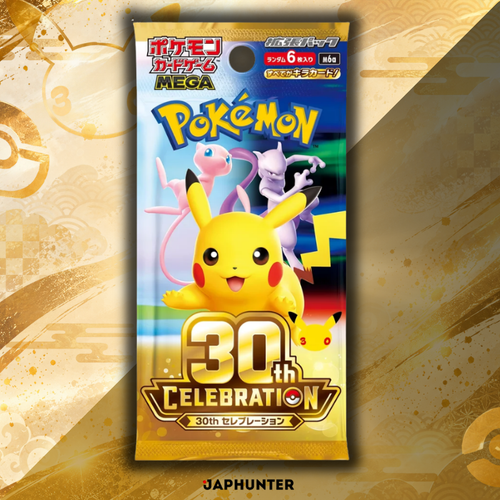 Pokémon Card Game MEGA M6a 30th Celebration Booster Pack | 6 Holo Cards | Japanese Edition