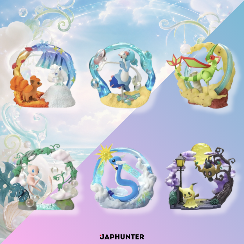 Pokémon Circular Diorama Collection 2 – Sparkling Moment | Collection de figurines Re-Ment japonaises