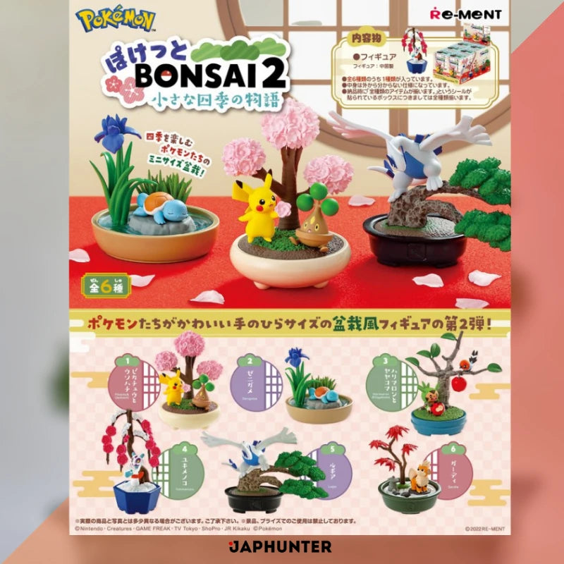 Pokémon Pocket Bonsai 2 – Re-Ment Boîte Surprise Exclusive Japon