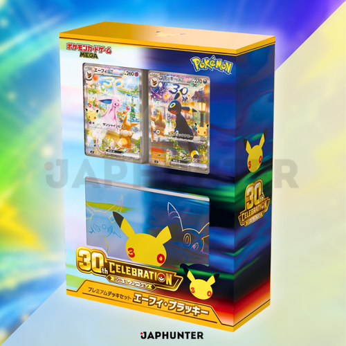 Pokémon MEGA – 30th CELEBRATION Premium Deck Set Espeon & Umbreon | Japanese Edition