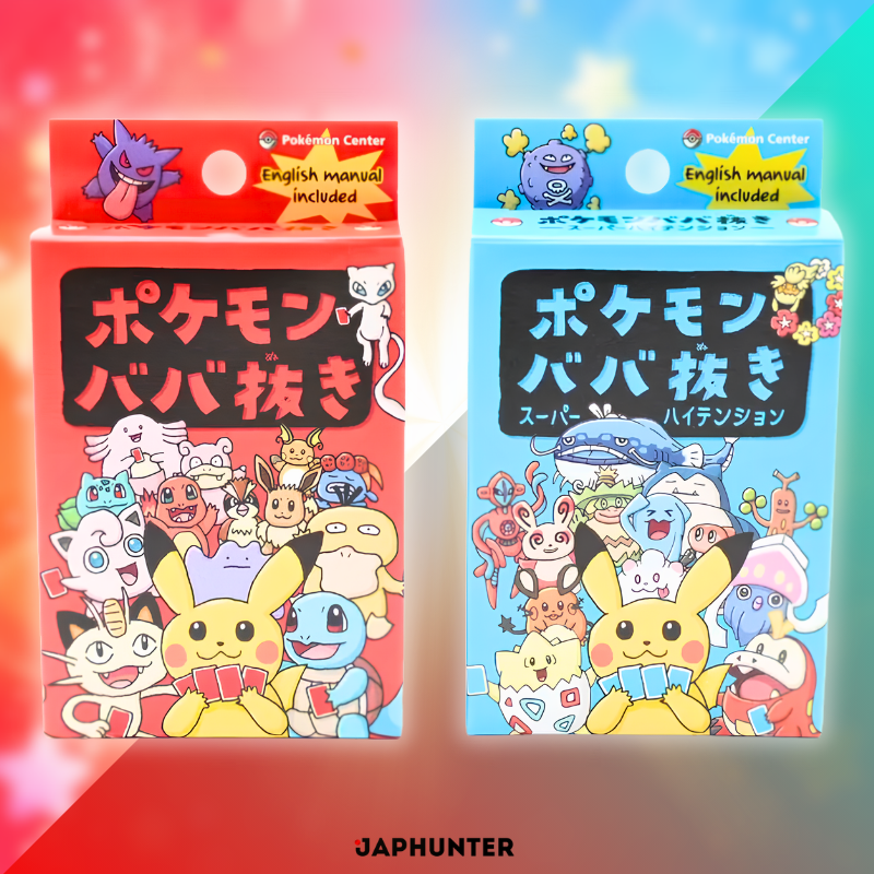 Pokémon Old Maid Card Deck Blue & Red Set | Japanese Edition