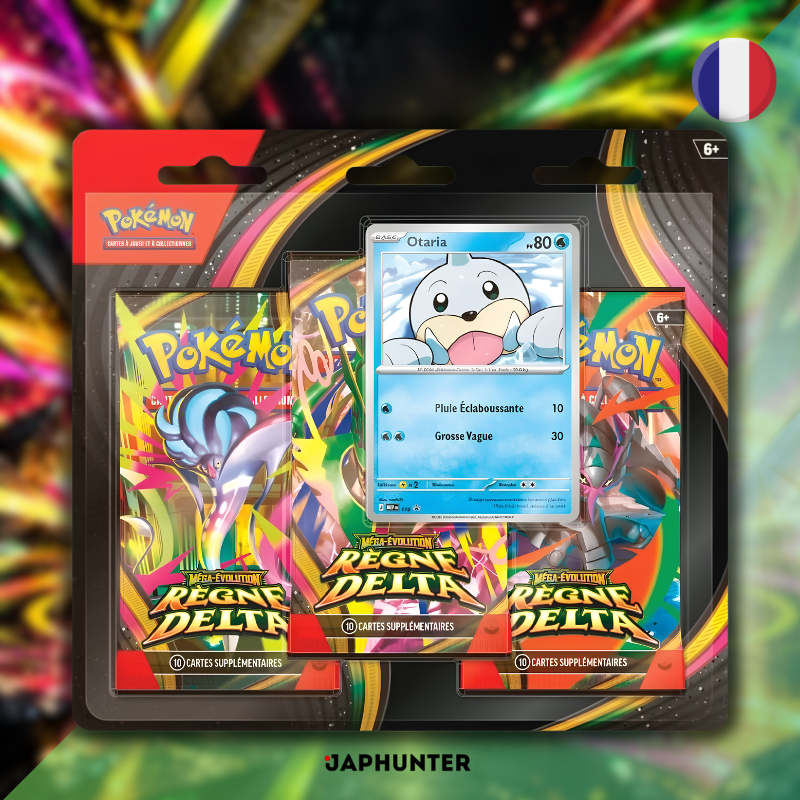Pokémon Règne Delta ME06 | Tripack 3 Boosters + Carte Promo Otaria | Édition Française