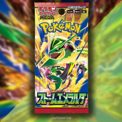 Pokémon Card Game MEGA M6 Storm Emeralda Booster Pack | 5 Cards | Japanese Edition