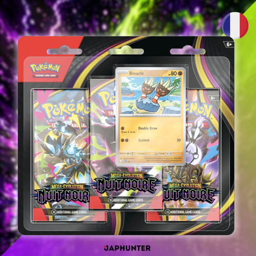 Pokémon Mega Evolution—Pitch Black ME05 3-Pack Blister | French Edition