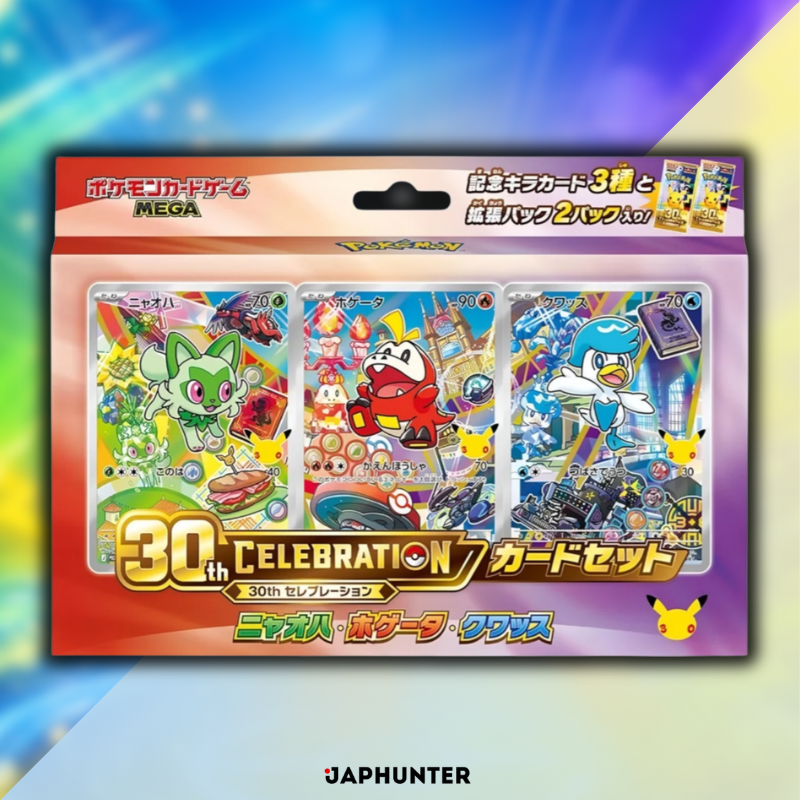 Pokémon Card Game MEGA – Coffret de cartes 30e CÉLÉBRATION | Édition japonaise