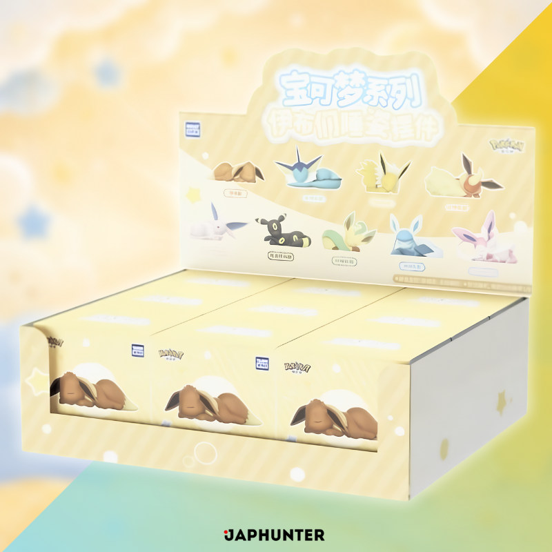Pokémon TopToy Eevee en position de sommeil – Série Blind Box (CHN) | Figurine de collection chinoise scellée