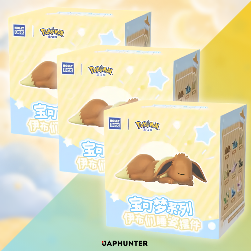 Pokémon TopToy Eevee en position de sommeil – Série Blind Box (CHN) | Figurine de collection chinoise scellée