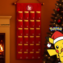 (VORBESTELLUNG) Adventskalender – 24 Tage japanische TCG-Booster | Pokémon oder One Piece | Limitierte handgefertigte Ausgabe