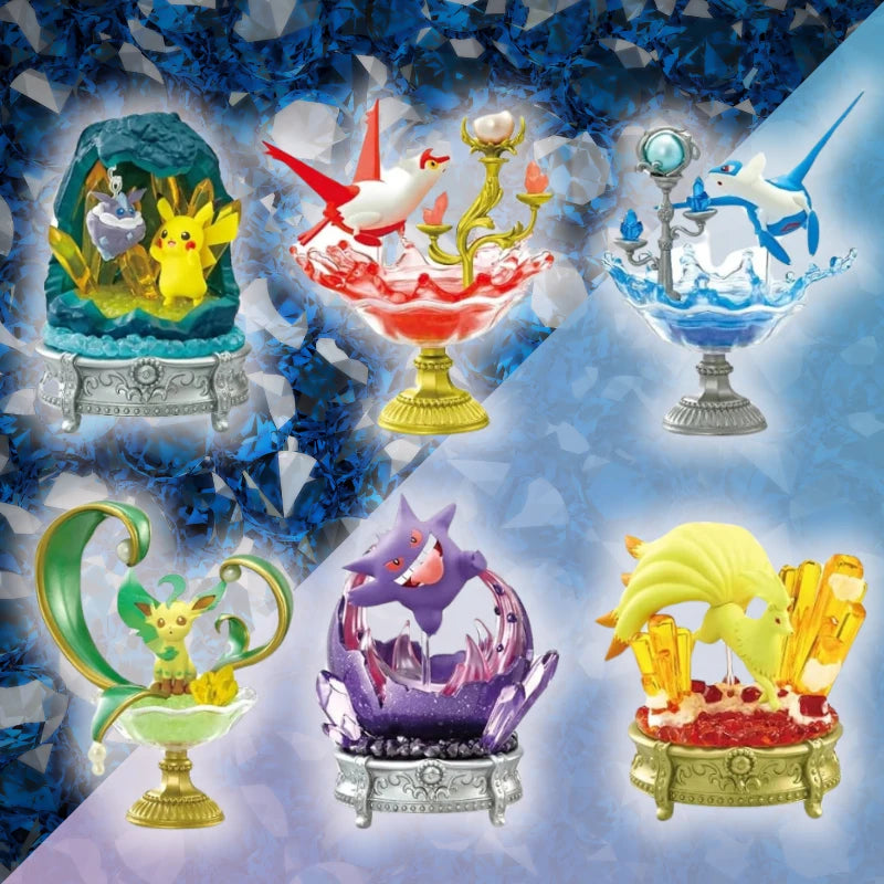  Pokémon Gemstone Collection: Shining Miracle of Mystery – Re-Ment Official (Japanese Edition) figures