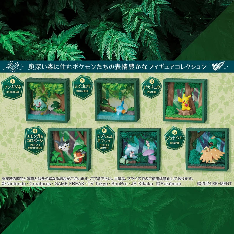 Collection de cadres Pokémon Re-Ment – Produit officiel Deep Woods (1 aléatoire)
