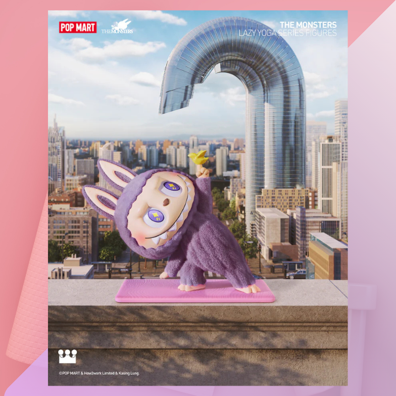 POP MART LABUBU Lazy Yoga-Serie – Pop Mart Blind Box (Offizielles Produkt)