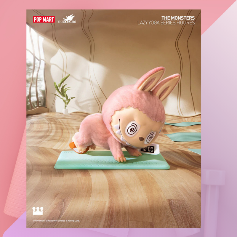 POP MART LABUBU Lazy Yoga-Serie – Pop Mart Blind Box (Offizielles Produkt)