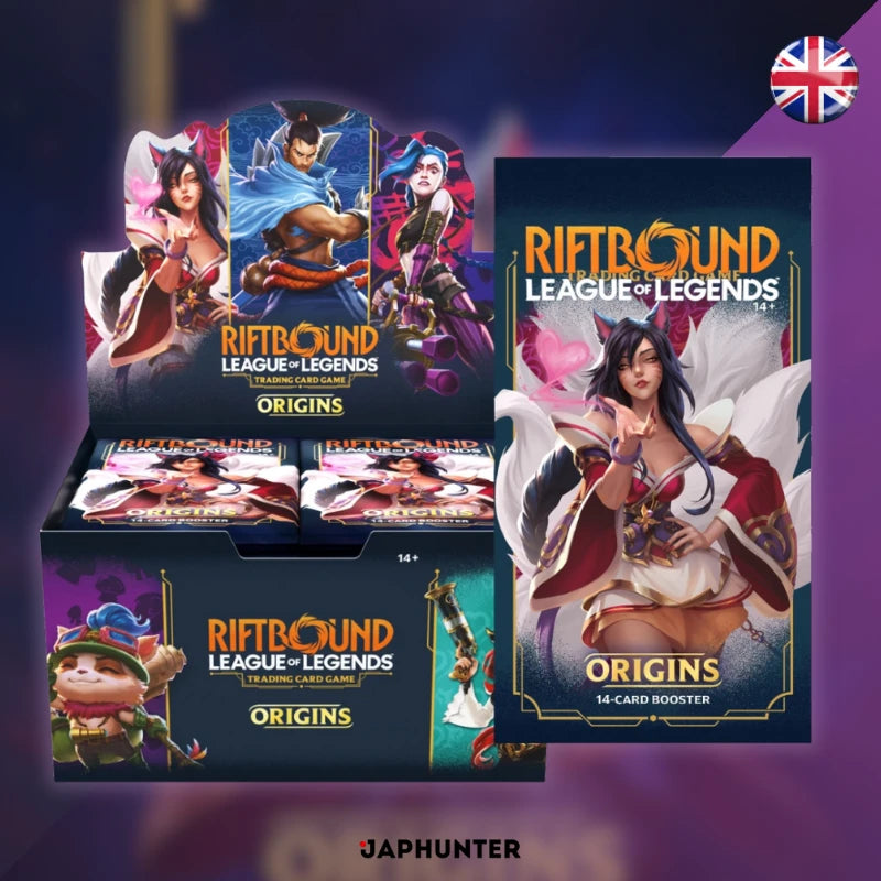 Riftbound : Jeu de cartes à collectionner League of Legends – Origines (ENG) | Boîte de boosters officielle du JCC