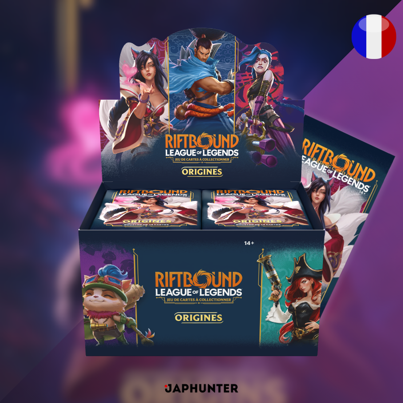 Riftbound : Jeu de cartes à collectionner League of Legends – Origines (FR) | Boîte de boosters officielle du JCC