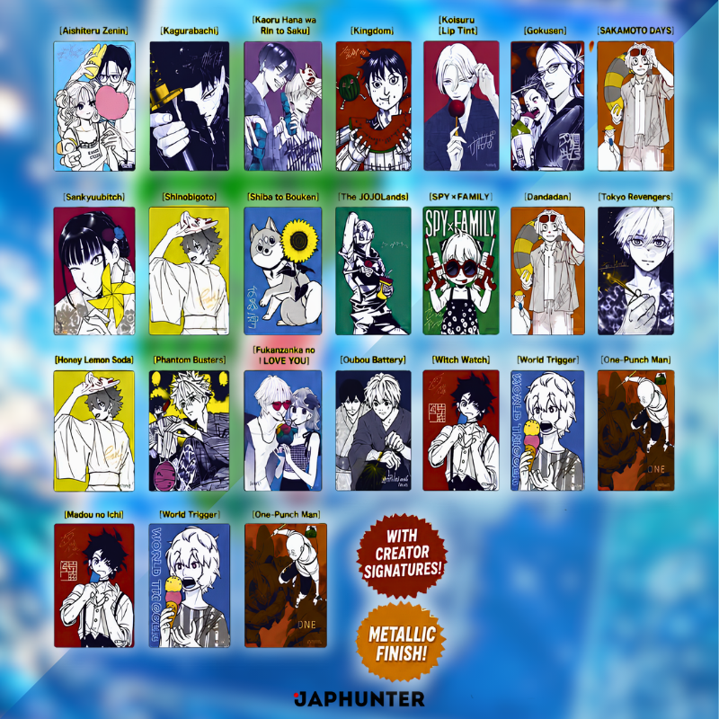 Shueisha Natsukomi 2026 – Exklusive Meta Kira Metallic Card | Japanische Sommer-Comics-Messe Promo