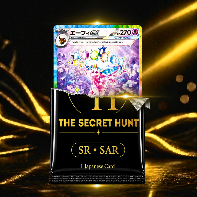 The Secret Hunt Mystery Pack | 1 Japanese Pokémon SR or SAR Card