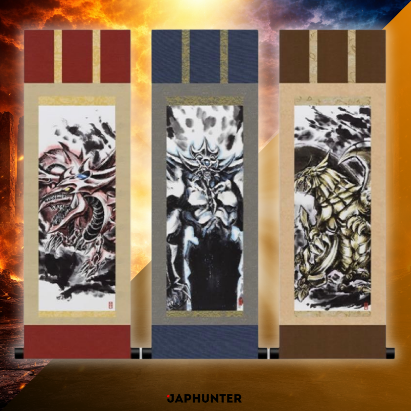 Yu-Gi-Oh! Mini Hanging Scrolls Egyptian Gods Set | ARTWORK SERIES | Japanese Edition | Limited Collection