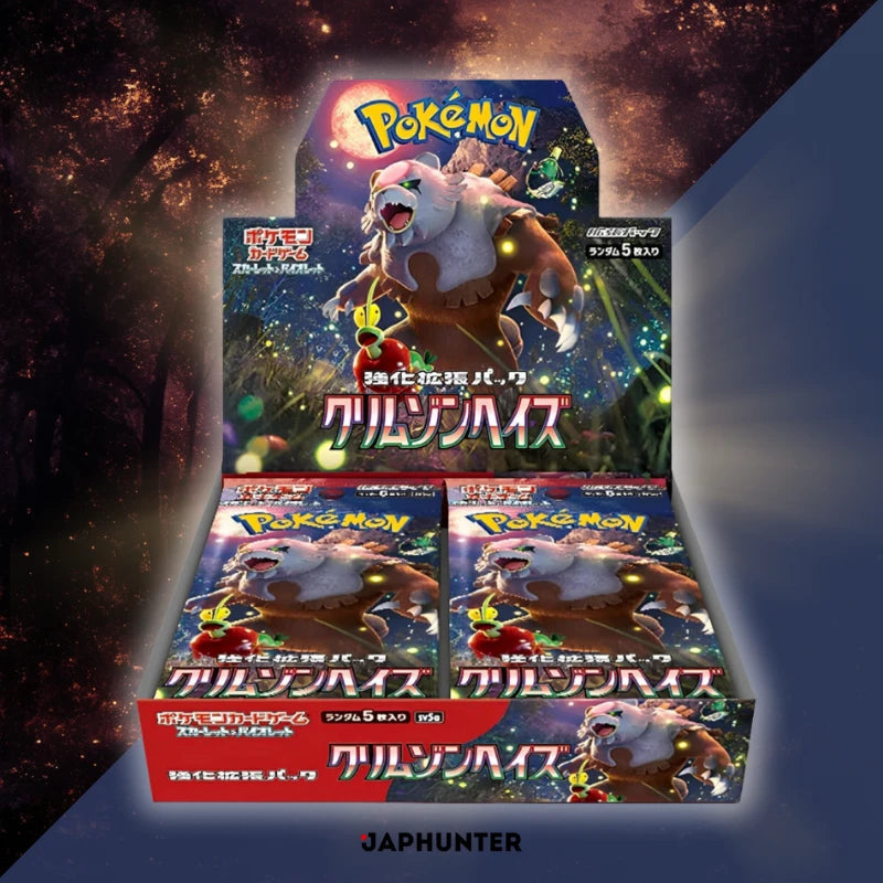 Pokémon Crimson Haze sv5a Japanese Booster Box Display