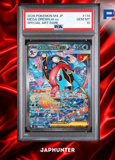 PSA 10 Mega Greninja ex SAR #114/083 Ninja Spinner Japanese M4 graded card