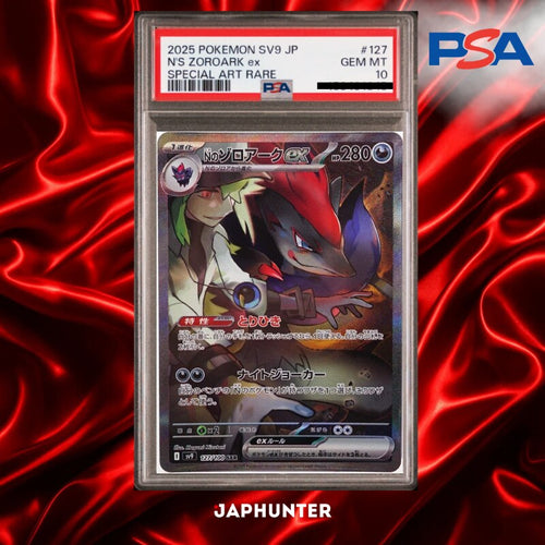 PSA 10 N's Zoroark ex SAR #127/100 – Battle Partners Japanese SV9